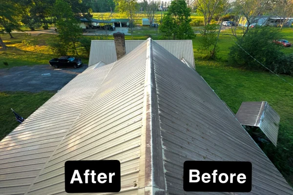 Before and After Jon roof